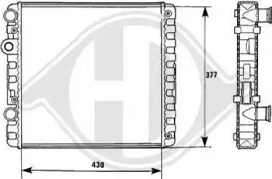 Diederichs 8138124 - Radiators, Motora dzesēšanas sistēma ps1.lv