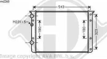 Diederichs 8138120 - Radiators, Motora dzesēšanas sistēma ps1.lv