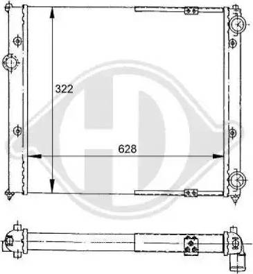 Diederichs 8133102 - Radiators, Motora dzesēšanas sistēma ps1.lv