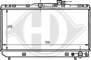 Diederichs 8137122 - Radiators, Motora dzesēšanas sistēma ps1.lv