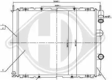 Diederichs 8129194 - Radiators, Motora dzesēšanas sistēma ps1.lv