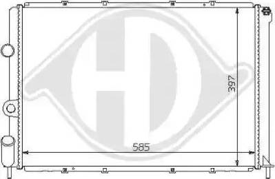 Diederichs 8129107 - Radiators, Motora dzesēšanas sistēma ps1.lv