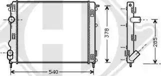 Diederichs 8129208 - Radiators, Motora dzesēšanas sistēma ps1.lv