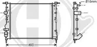 Diederichs 8129202 - Radiators, Motora dzesēšanas sistēma ps1.lv