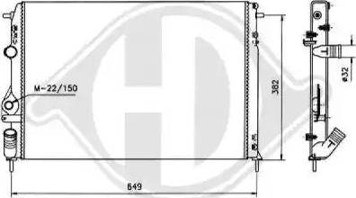 Diederichs 8129213 - Radiators, Motora dzesēšanas sistēma ps1.lv