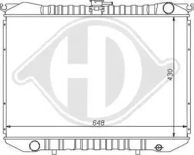 Diederichs 8124105 - Radiators, Motora dzesēšanas sistēma ps1.lv