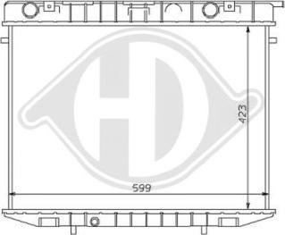 Diederichs 8125166 - Radiators, Motora dzesēšanas sistēma ps1.lv