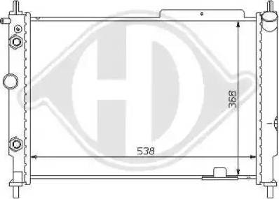 Diederichs 8125183 - Radiators, Motora dzesēšanas sistēma ps1.lv