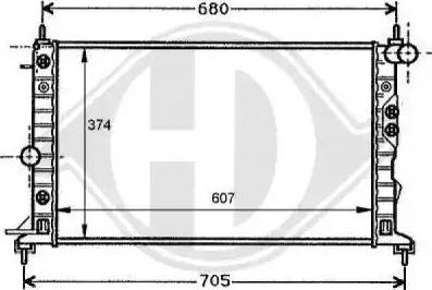 Diederichs 8125206 - Radiators, Motora dzesēšanas sistēma ps1.lv