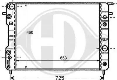 Diederichs 8125202 - Radiators, Motora dzesēšanas sistēma ps1.lv