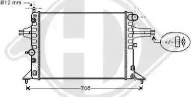 Diederichs 8125229 - Radiators, Motora dzesēšanas sistēma ps1.lv