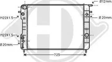 Diederichs 8125223 - Radiators, Motora dzesēšanas sistēma ps1.lv