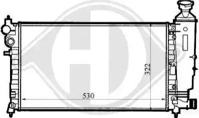 Diederichs 8126100 - Radiators, Motora dzesēšanas sistēma ps1.lv