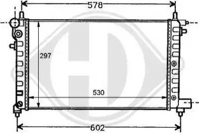 Diederichs 8126111 - Radiators, Motora dzesēšanas sistēma ps1.lv