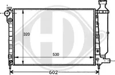 Diederichs 8126113 - Radiators, Motora dzesēšanas sistēma ps1.lv