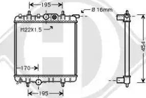 Diederichs 8126171 - Radiators, Motora dzesēšanas sistēma ps1.lv