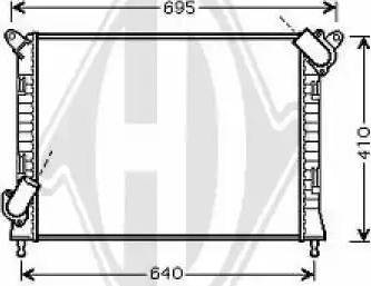 Diederichs 8120504 - Radiators, Motora dzesēšanas sistēma ps1.lv