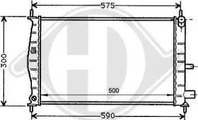 Diederichs 8120144 - Radiators, Motora dzesēšanas sistēma ps1.lv