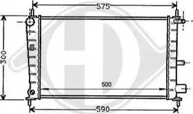 Diederichs 8120141 - Radiators, Motora dzesēšanas sistēma ps1.lv