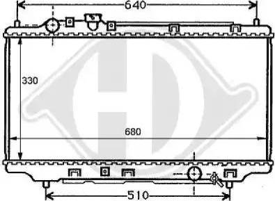 Diederichs 8120102 - Radiators, Motora dzesēšanas sistēma ps1.lv