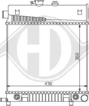 Diederichs 8121157 - Radiators, Motora dzesēšanas sistēma ps1.lv