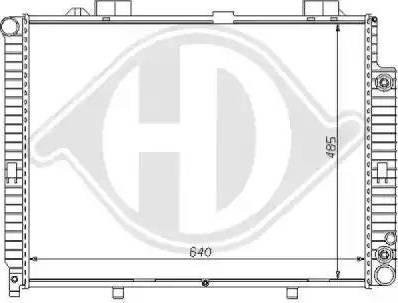 Diederichs 8121163 - Radiators, Motora dzesēšanas sistēma ps1.lv