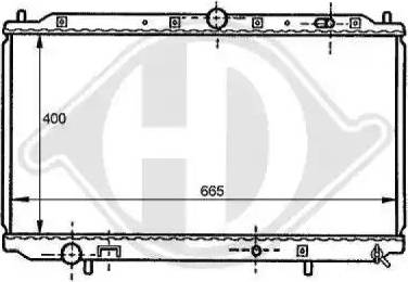 Diederichs 8122147 - Radiators, Motora dzesēšanas sistēma ps1.lv