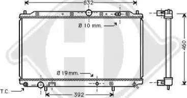 Diederichs 8122151 - Radiators, Motora dzesēšanas sistēma ps1.lv