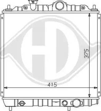 Diederichs 8122123 - Radiators, Motora dzesēšanas sistēma ps1.lv