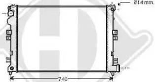 Diederichs 8349105 - Radiators, Motora dzesēšanas sistēma ps1.lv