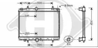 Diederichs 8349386 - Radiators, Motora dzesēšanas sistēma ps1.lv