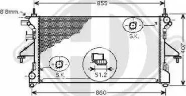 Diederichs 8348407 - Radiators, Motora dzesēšanas sistēma ps1.lv