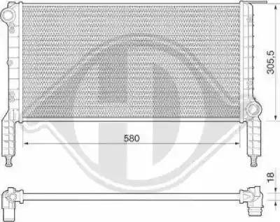 Diederichs 8348506 - Radiators, Motora dzesēšanas sistēma ps1.lv