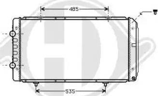 Diederichs 8348305 - Radiators, Motora dzesēšanas sistēma ps1.lv