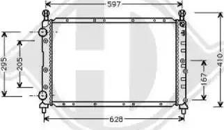 Diederichs 8304011 - Radiators, Motora dzesēšanas sistēma ps1.lv