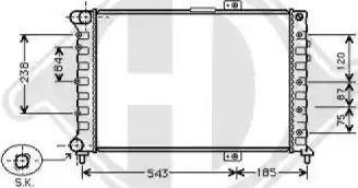 Diederichs 8302504 - Radiators, Motora dzesēšanas sistēma ps1.lv