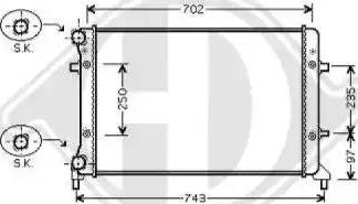 Diederichs 8224702 - Radiators, Motora dzesēšanas sistēma ps1.lv