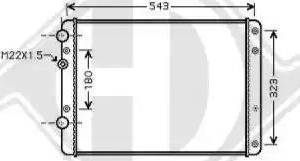 Diederichs 8220405 - Radiators, Motora dzesēšanas sistēma ps1.lv