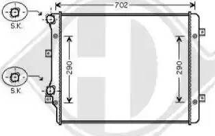 Diederichs 8221406 - Radiators, Motora dzesēšanas sistēma ps1.lv