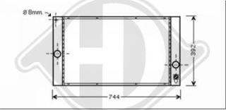 Diederichs 8761406 - Radiators, Motora dzesēšanas sistēma ps1.lv