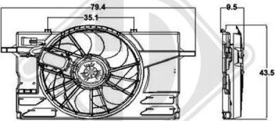 Diederichs 8761407 - Ventilators, Motora dzesēšanas sistēma ps1.lv