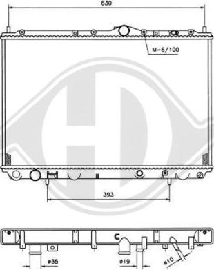 Diederichs 8761303 - Radiators, Motora dzesēšanas sistēma ps1.lv