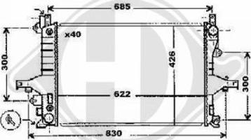 Diederichs 8768001 - Radiators, Motora dzesēšanas sistēma ps1.lv