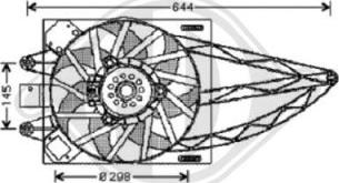 Diederichs 3434401 - Ventilators, Motora dzesēšanas sistēma ps1.lv