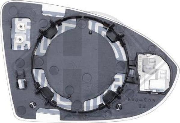 Diederichs 2216329 - Spoguļstikls, Ārējais atpakaļskata spogulis ps1.lv