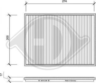 Diederichs DCI0097 - Filtrs, Salona telpas gaiss ps1.lv