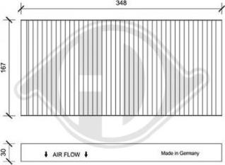 Diederichs DCI0041 - Filtrs, Salona telpas gaiss ps1.lv