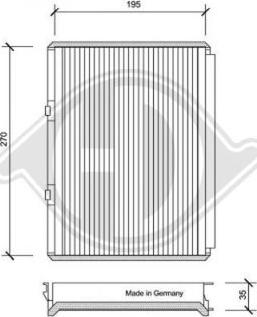 Diederichs DCI0053 - Filtrs, Salona telpas gaiss ps1.lv