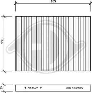 Diederichs DCI0005 - Filtrs, Salona telpas gaiss ps1.lv