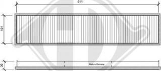 Diederichs DCI0007 - Filtrs, Salona telpas gaiss ps1.lv